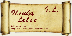Ilinka Lelić vizit kartica